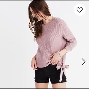 Madewell Side-Tie Pullover Sweater - M